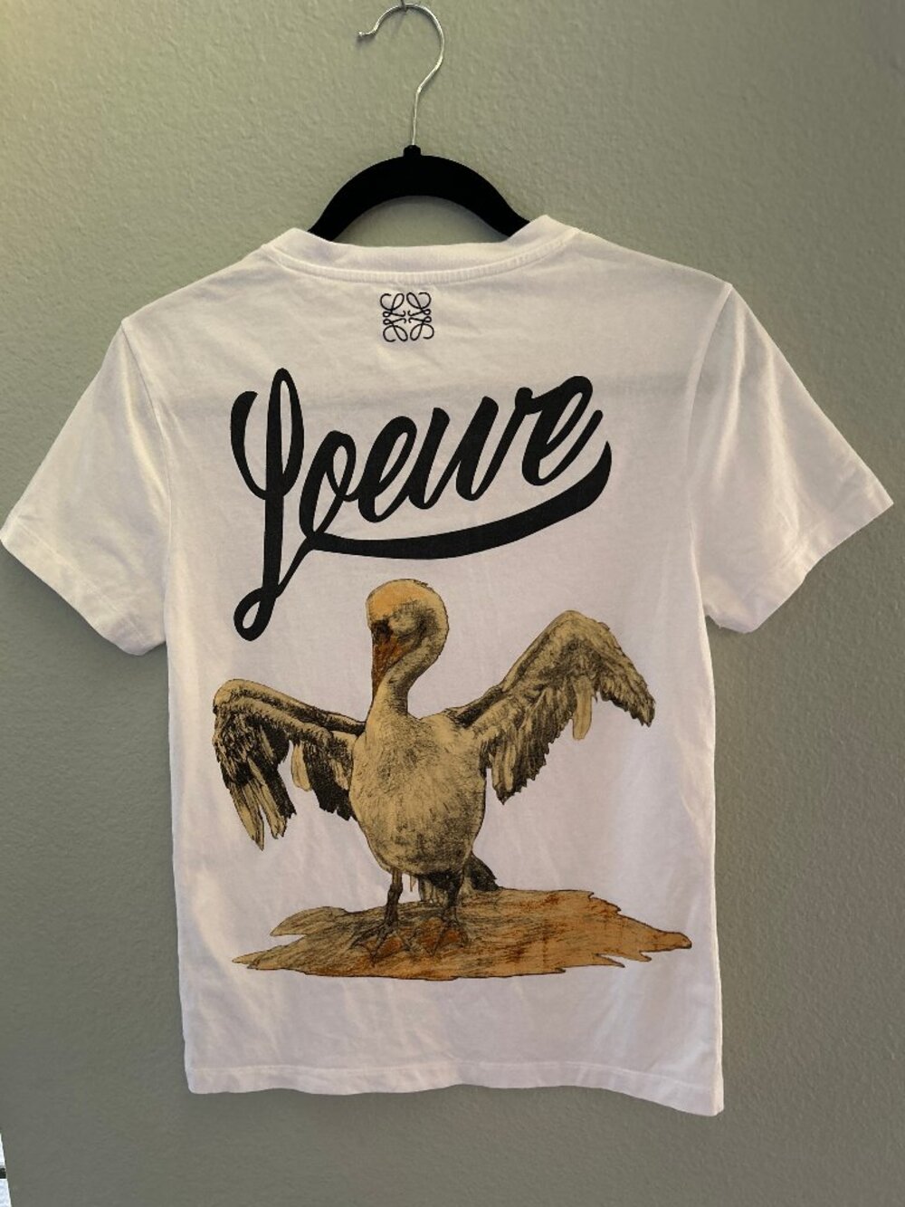LOEWE ~ Bird T-Shirt~ sz. S ~ White / Short Sleeve